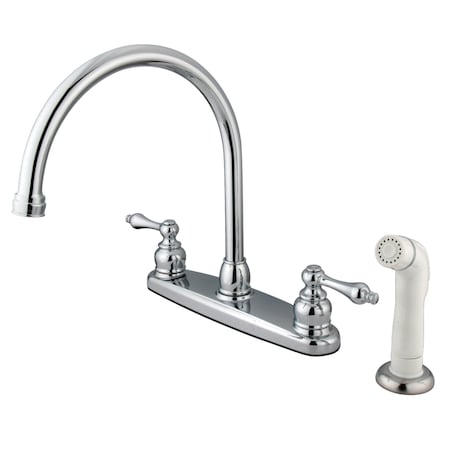 Kingston Brass Vintage Centerset Kitchen Faucet, Chrome KB721AL